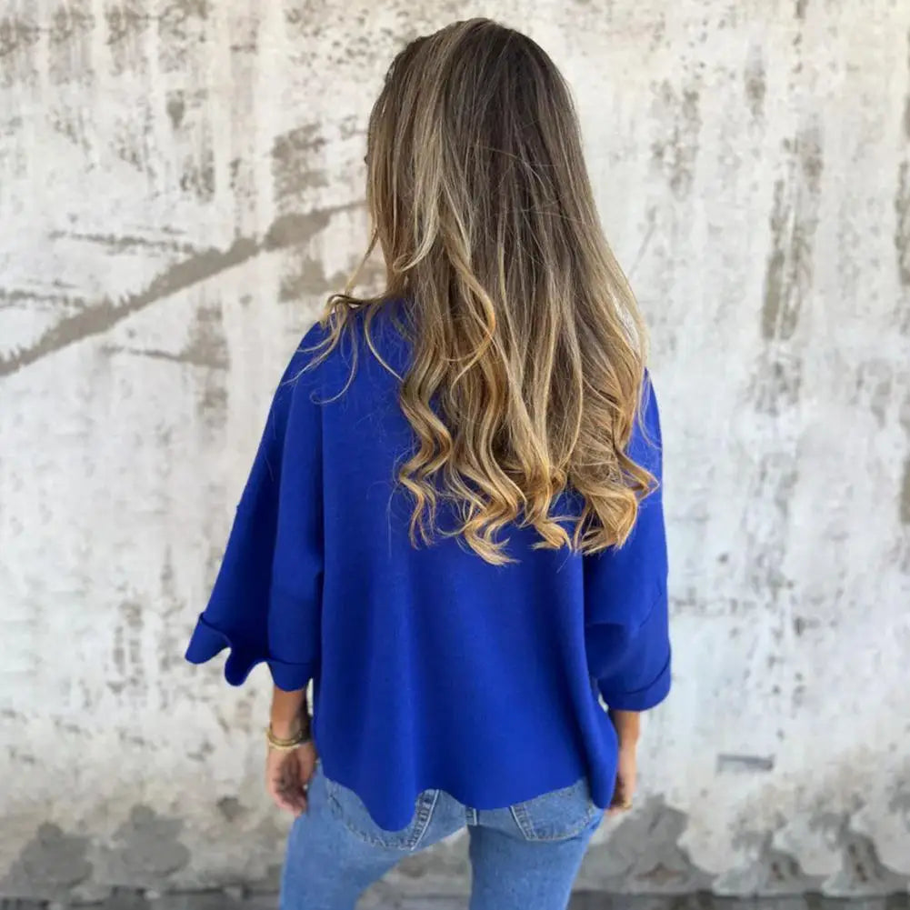 Women Coat Lapel Long Sleeve Regular Style Jacket Open Front Spring Autumn Imitation Suede Outerwear Sun Protection Lady Clothes