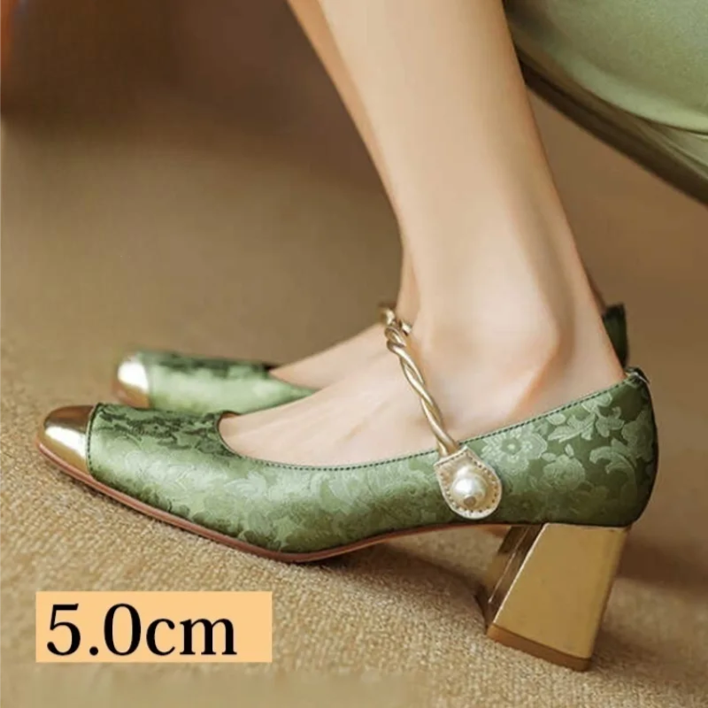 Elegance 2025 Square Toe Heels