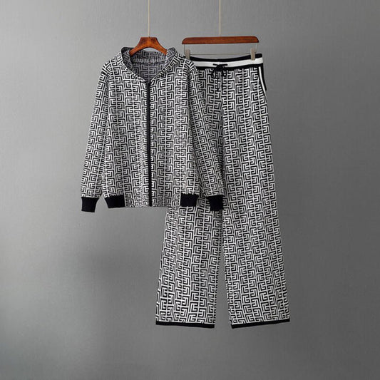 Autumn Winter Knitting Trouser-Suit for Women