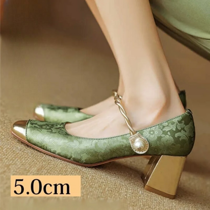 Elegance 2025 Square Toe Heels