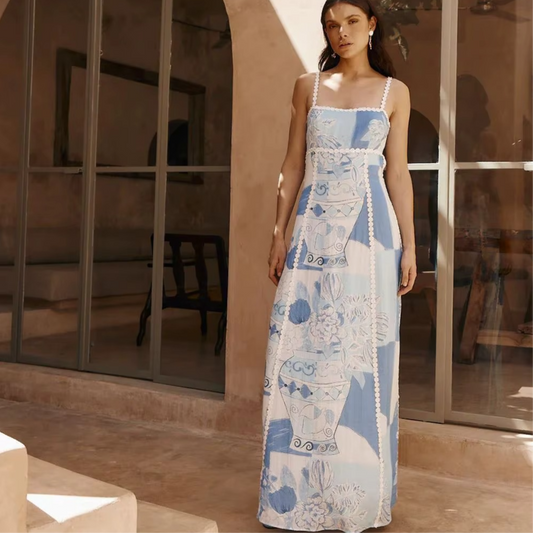 Lace-Up Summer Dress